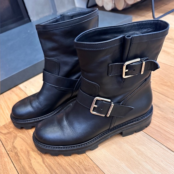 Jimmy Choo Double Buckle Moto Boot - Picture 5 of 7